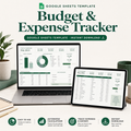 Budget & Expense Tracker — Google Sheets template cover