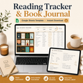 Reading Tracker & Book Journal — Google Sheets template cover