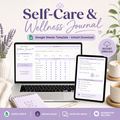 Self-Care & Wellness Journal — Google Sheets template cover