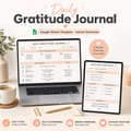 Daily Gratitude Journal — Google Sheets template cover