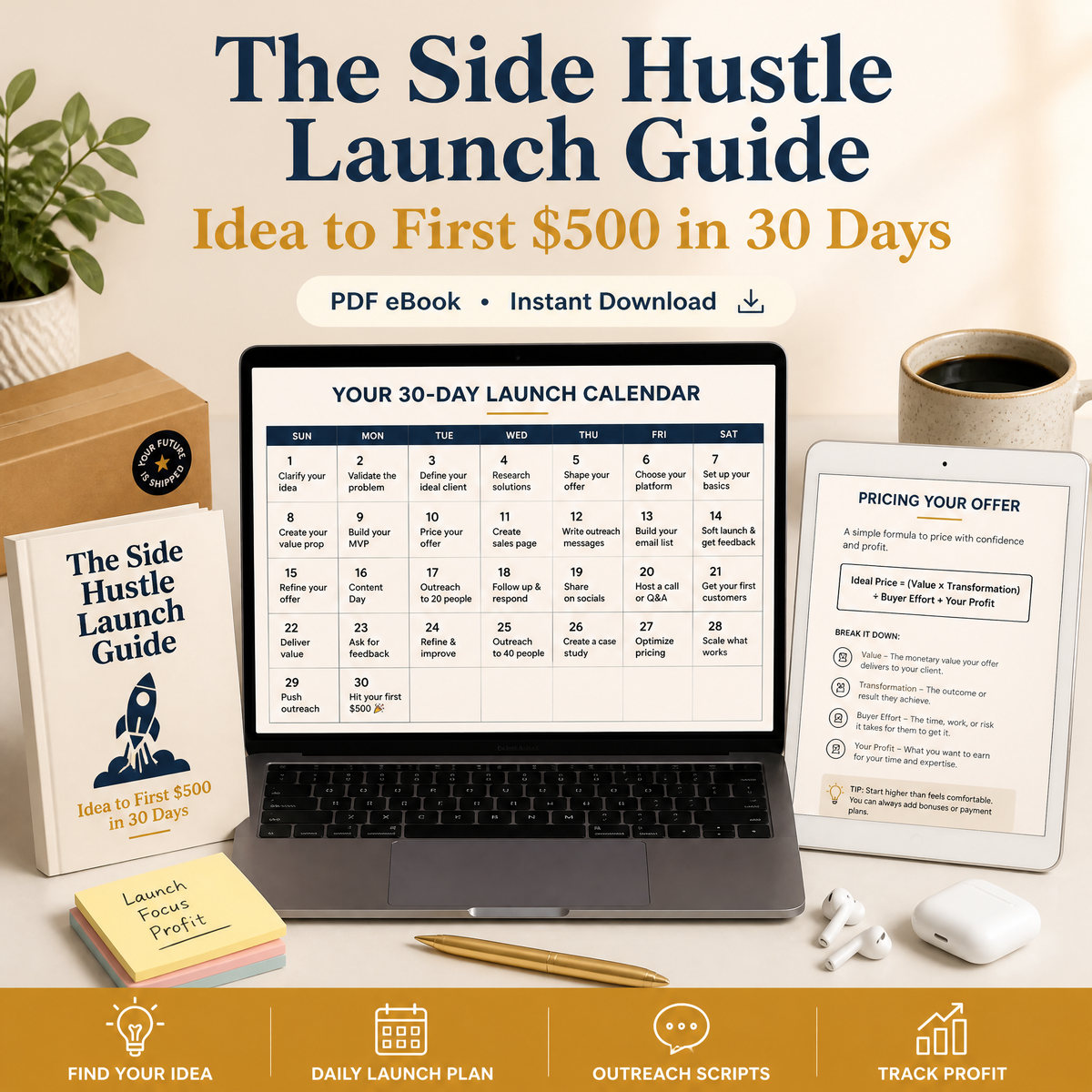 The Side Hustle Launch Guide eBook cover