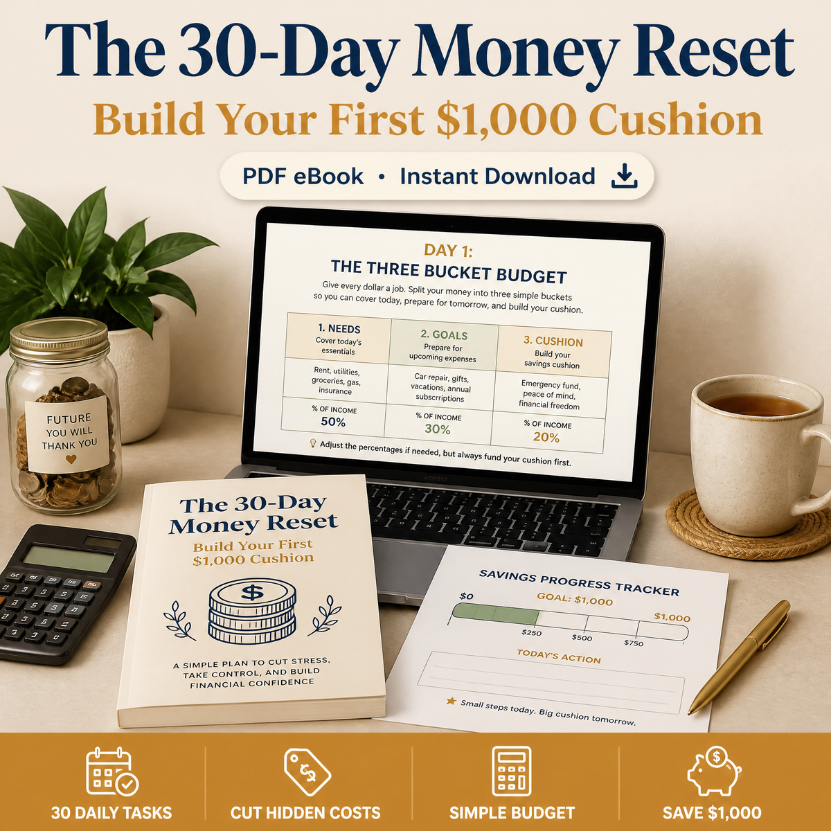 The 30-Day Money Reset eBook cover